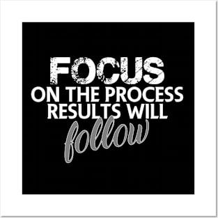 Focus on the process, results will follow Posters and Art